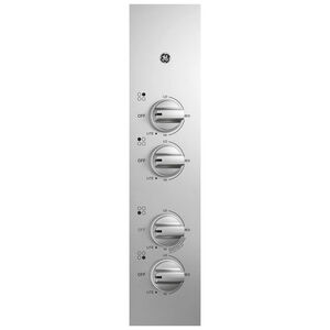 GE 30 in. 4-Burner Natural Gas Cooktop with Simmer Burner & Power Burner - Stainless Steel, Stainless Steel, hires