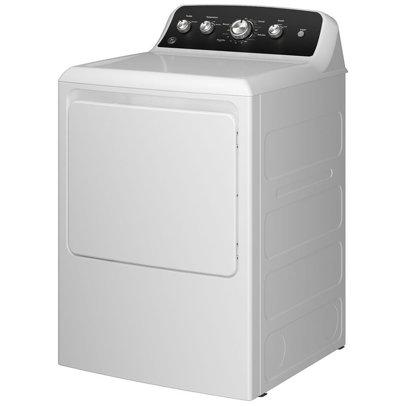 GE 27 in. 7.2 cu. ft. Gas Dryer with Up To 120 ft. Venting & Extended Tumble - White, , hires