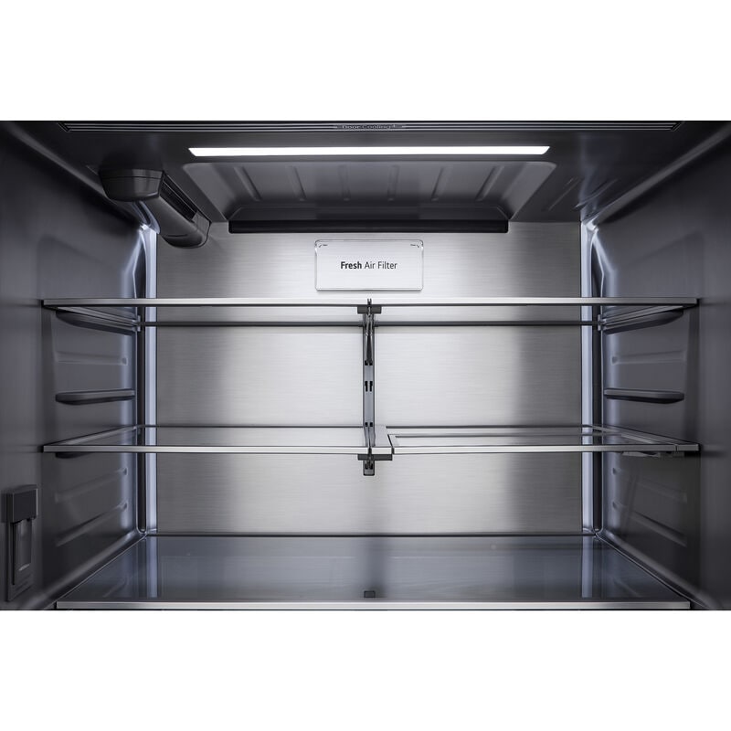 LG Studio 36 in. 26.5 cu. ft. Smart Counter Depth French Door Refrigerator with Internal Water Dispenser - PrintProof Stainless Steel, PrintProof Stainless Steel, hires