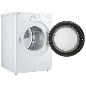 LG 27 in. 7.4 cu. ft. Smart Stackable Gas Dryer with Sensor Dry & AI Dry - White, , hires