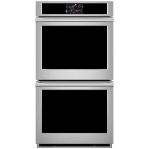 Monogram 27" 8.6 Cu. Ft. Electric Smart Double Wall Oven with True European Convection & Self Clean - Stainless Steel, , hires