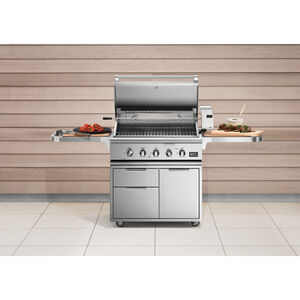 DCS Series 7 36 in. 3-Burner Built-In Liquid Propane Gas Grill with Rotisserie & Smoke Box - Stainless Steel, , hires