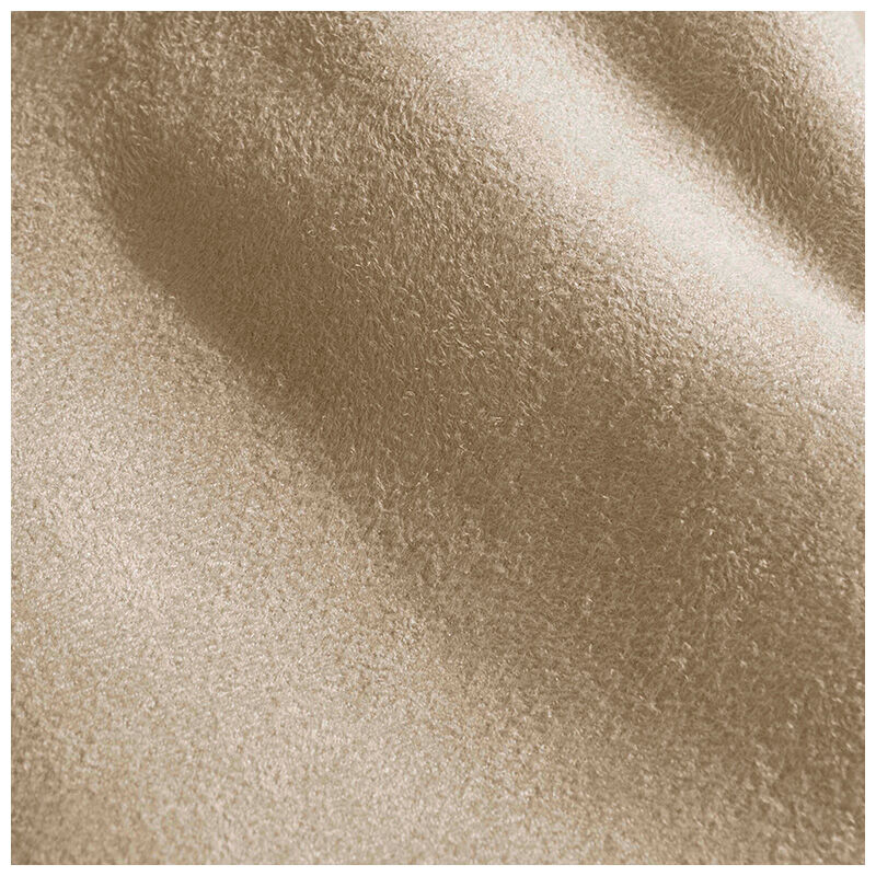 Skyline Furniture Nail Button Micro-Suede Fabric Upholstered Twin Size Bed - Oatmeal, Oatmeal, hires