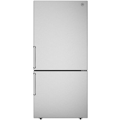 Bertazzoni Master Series 31 in. 17.1 cu. ft. Counter Depth Bottom Freezer Refrigerator - Stainless Steel | REF31BMFIX