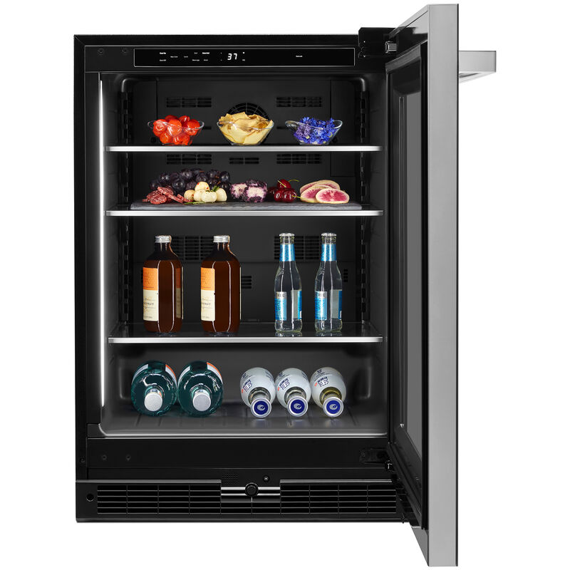 JennAir Noir 24 in. 5.2 cu. ft. Built-In Undercounter Refrigerator - Black, , hires