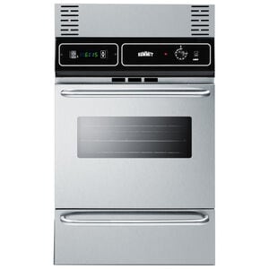 Summit 24 in. 2.9 cu. ft. Gas Single Wall Oven - Stainless Steel, , hires