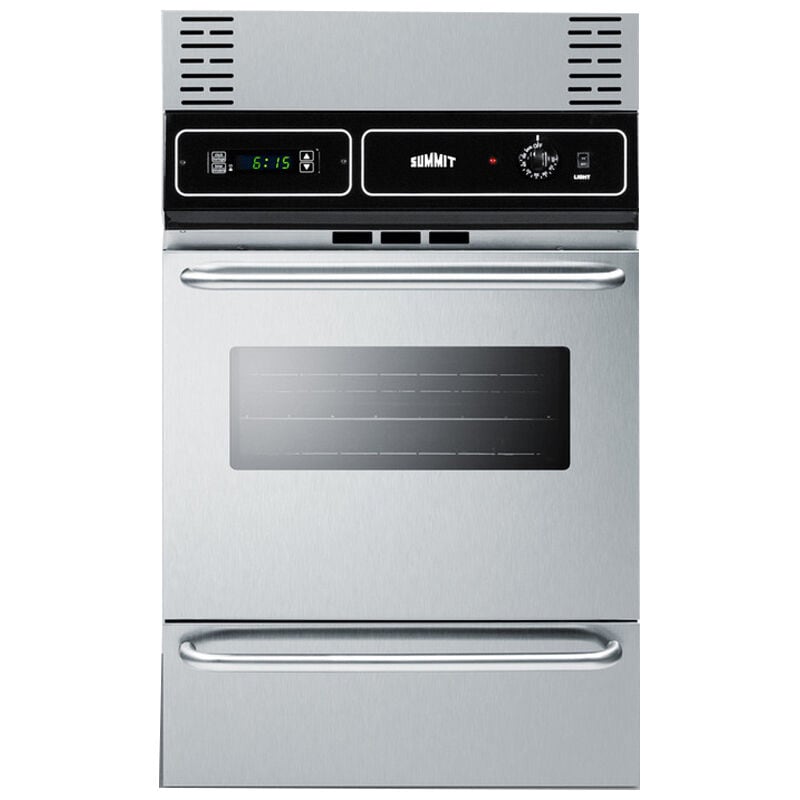Summit 24 in. 2.9 cu. ft. Gas Single Wall Oven - Stainless Steel, , hires