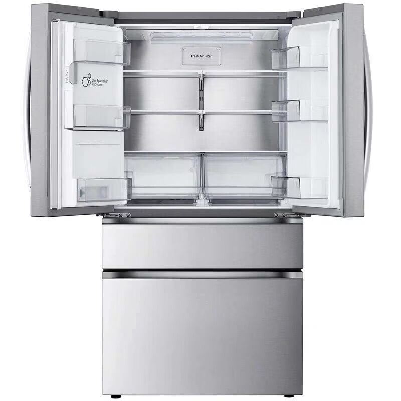 LG 36 in. 28.6 cu. ft. Smart 4-Door French Door Refrigerator with Ice & Water Dispenser - PrintProof Stainless Steel, PrintProof Stainless Steel, hires