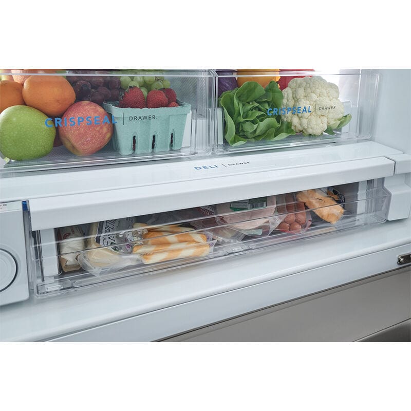 Frigidaire 36 in. 22.6 cu. ft. Counter Depth French Door Refrigerator with Ice & Water Dispenser - Stainless Steel, , hires