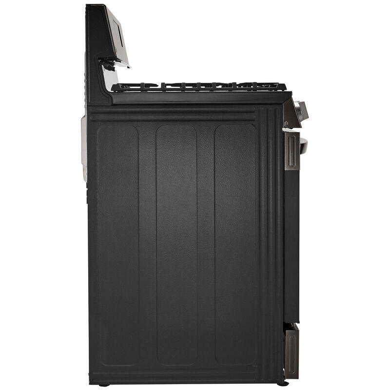 LG 30 in. 5.8 cu. ft. Smart Air Fry Convection Oven Freestanding Gas Range  with 5 Sealed Burners & Griddle - Black with Stainless Steel