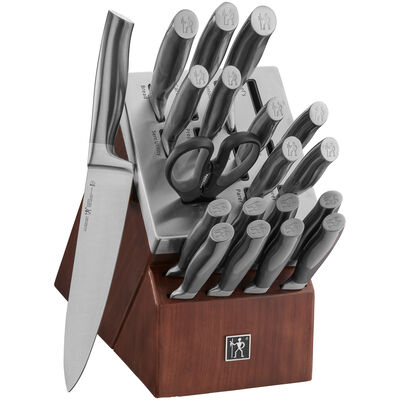 Henckels Graphite 20-pc Self-Sharpening Knife Set with Block - Stainless Steel | 17633-020