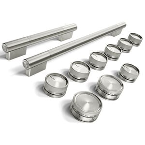 KitchenAid Handle and Knob Hardware Accessory Kit for 48 in. Commercial-Style Gas Range - Stainless Steel, , hires