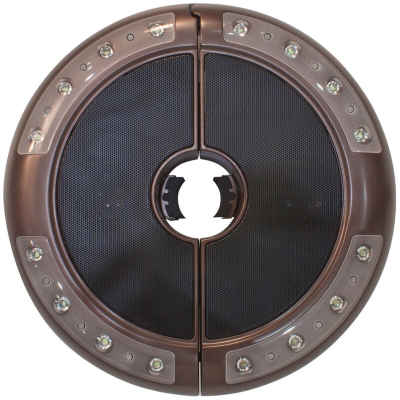 SimplyShade Luna Round Umbrella Light with Bluetooth Speaker-Bronze, , hires