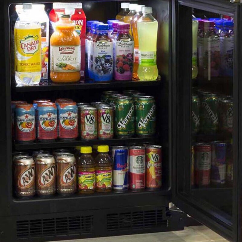 Marvel Low Profile Series 24 in. 4.9 cu. ft. Built-In Undercounter Refrigerator - Stainless Steel, , hires