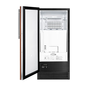 Summit 15 in. Built-In Undercounter Commercial-Use Ice Maker with 25 lb. Ice Storage, Auto-Defrost & Digital Control - Custom Panel Ready, , hires