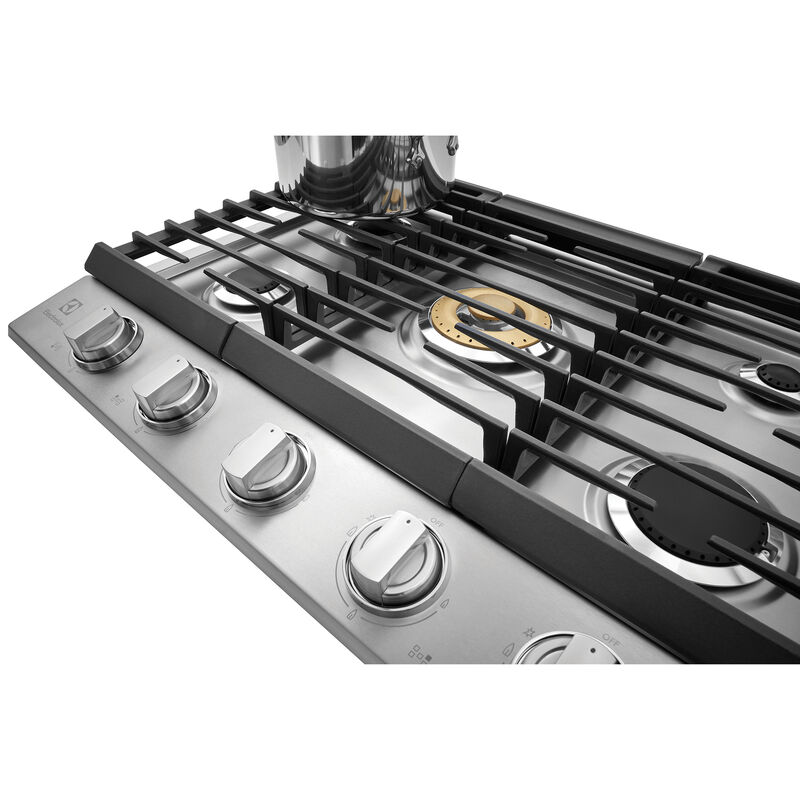 Electrolux 30 in. 5-Burner Natural Gas Cooktop with Griddle, Simmer Burner & Power Burner - Stainless Steel, , hires