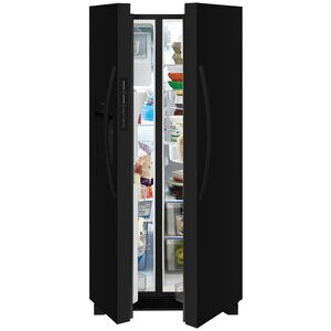 Frigidaire 33 in. 22.3 cu. ft. Side by Side Refrigerator with Ice & Water Dispenser - Black, Black, hires
