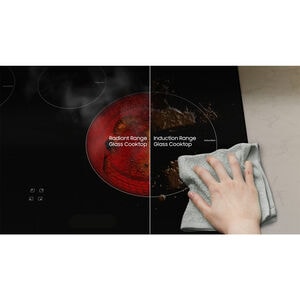 Samsung 30 in. 6.3 cu. ft. Smart Slide-In Electric Range with 4 Induction Burners - Fingerprint Resistant Stainless, Fingerprint Resistant Stainless, hires