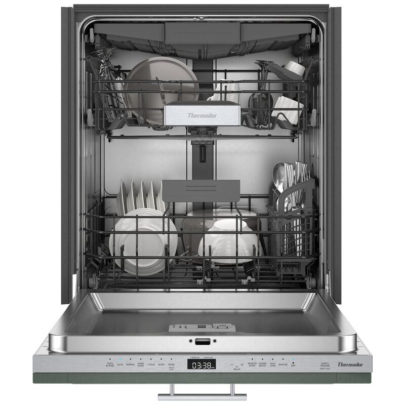 Thermador Sapphire Series 24 in. Smart Built-In Dishwasher with Top Control, 44 dBA Sound Level, 16 Place Settings, 7 Wash Cycles & Sanitize Cycle - Custom Panel Ready, Custom Panel Required, hires