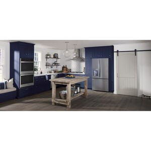 GE 30 in. Convertible Chimney Style Range Hood with 350 CFM, 4 Fan Speeds & 2 Halogen Lights - Stainless Steel, , hires