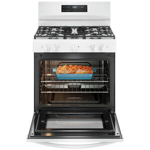 Frigidaire 30 in. 5.1 cu. ft. Gas Range with 5 Sealed Burners - White, , hires