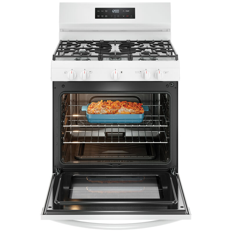 Frigidaire 30 in. 5.1 cu. ft. Gas Range with 5 Sealed Burners - White, , hires