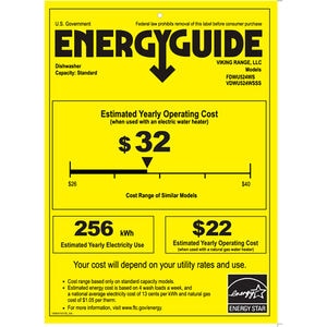 Viking 24 in. Top Control Dishwasher with 42 dBa Sound Level & Unique Turbo Fan Dry - Custom Panel Ready, , hires