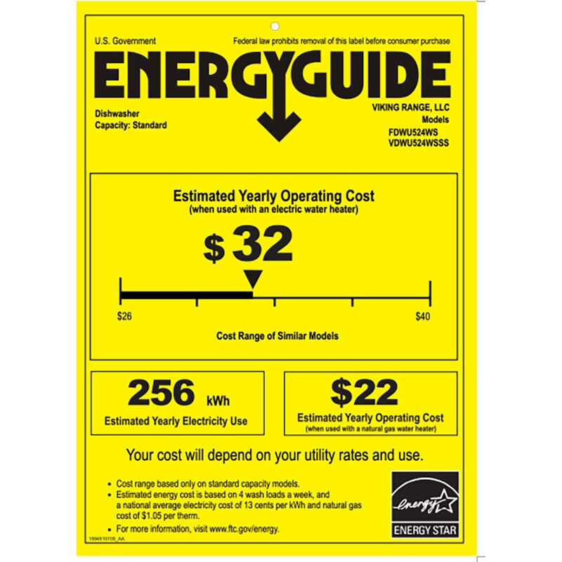 Viking 24 in. Top Control Dishwasher with 42 dBa Sound Level & Unique Turbo Fan Dry - Custom Panel Ready, , hires