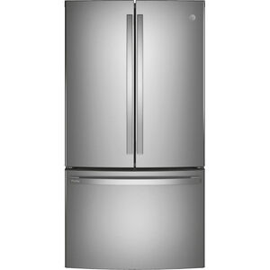 GE Profile 36 in. 23.1 cu. ft. Counter Depth French Door Refrigerator with Internal Water Dispenser - Stainless Steel, Stainless Steel, hires