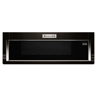 KitchenAid 30" 1.1 Cu. Ft. Over-the-Range Microwave with 10 Power Levels, 500 CFM & Sensor Cooking Controls - Black | KMLS311HBL
