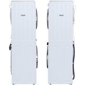 Equator Value 24 in. 2.47 cu. ft. Electric Front Load Laundry Center with Sensor Dry, Pet & Sanitize Cycle - White, , hires