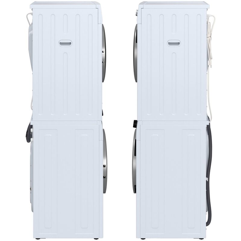Equator Value 24 in. 2.47 cu. ft. Electric Front Load Laundry Center with Sensor Dry, Pet & Sanitize Cycle - White, , hires
