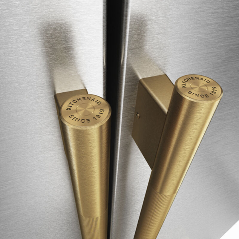 KitchenAid Brass Handle Hardware Accessory Kit for 36 in. Counter-Depth French Door Refrigerator, , hires