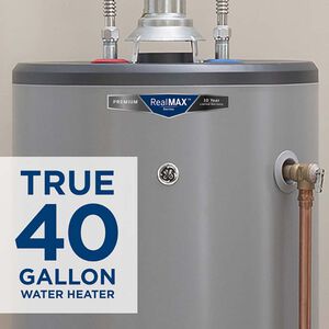 GE RealMax Premium LP Gas 40 Gallon Tall Water Heater with 10-Year Parts Warranty, , hires