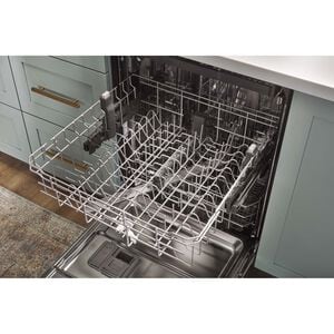 Whirlpool 24 in. Top Control Dishwasher with 47 dBa Sound Level, 3rd-Rack & Pocket - Fingerprint Resistant Stainless, , hires