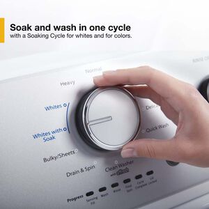 Whirlpool 28 in. 3.8 cu. ft. Top Load Washer with Agitator & Soil Level Selection - White, , hires