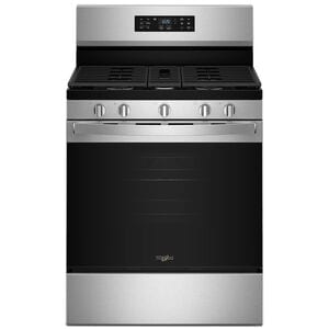 Whirlpool 30 in. 5.0 cu. ft. Air-Fry Standard Convection Gas Range with 5 Sealed Burners - Stainless Steel, , hires