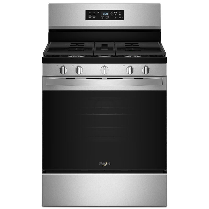 Whirlpool 30 in. 5.0 cu. ft. Air-Fry Standard Convection Gas Range with 5 Sealed Burners - Stainless Steel, , hires