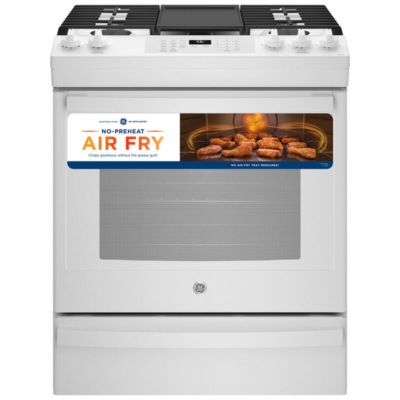 GE 30 in. 5.6 cu. ft. Smart Air Fry Convection Oven SlideIn Gas Range