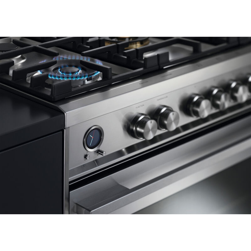 Fisher & Paykel Series 9 36 in. 4.9 cu. ft. True European Convection Dual Fuel Range with 5 Sealed Burners - Stainless Steel, , hires