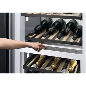 Fisher & Paykel Series 11 24 in. Built-in Column Wine Cabinet with Wood Racks, Dual Temperature Zones & 91 Bottle Capacity - Custom Panel Ready, , hires