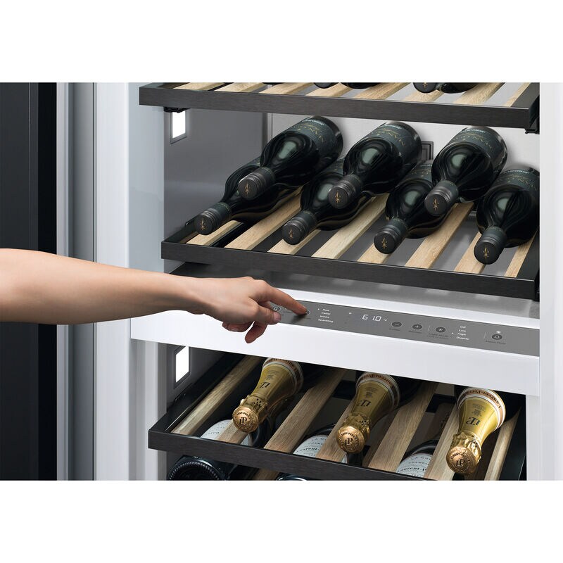 Fisher & Paykel Series 11 24 in. Built-in Column Wine Cabinet with Wood Racks, Dual Temperature Zones & 91 Bottle Capacity - Custom Panel Ready, , hires
