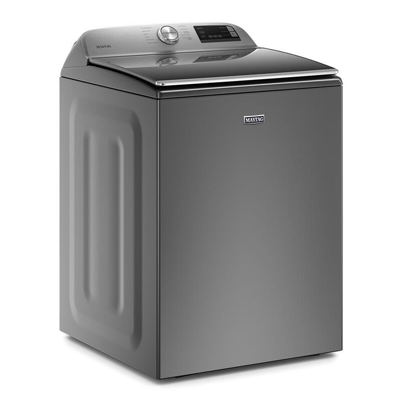 Maytag 27 in. 4.7 cu. ft. Smart Top Load Washer with Extra Power Button - Metallic Silver, Metallic Slate, hires
