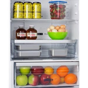 Summit 24 in. 10.6 cu. ft. Counter Depth Bottom Freezer Refrigerator with Ice Maker - Stainless Steel, , hires