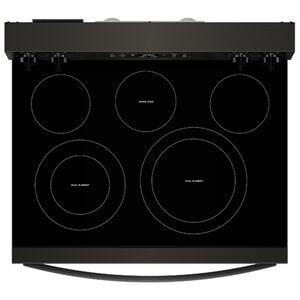Whirlpool 30 in. 5.3 cu. ft. Air-Fry Standard Convection Electric Range with Radiant Burners - Black Stainless, , hires