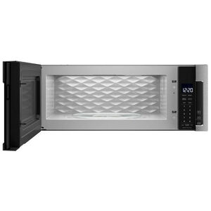 Whirlpool 30 in. 1.1 cu. ft. 1000W Low Profile Over-the-Range Microwave with 400 CFM - Stainless Steel, Stainless Steel, hires