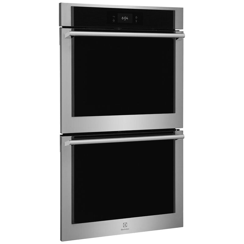 Electrolux 30 in. 10.6 cu. ft. Smart Top Control SteamElectric Double Wall Oven with Standard Convection - Stainless Steel, , hires
