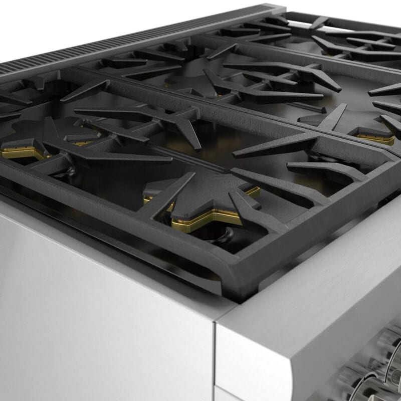 Thermador Pro Harmony Professional Series 36 in. 4.9 cu. ft. Smart True European Convection Dual Fuel Range with 6 Sealed Burners - Stainless Steel, , hires