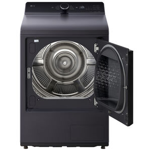 LG 27 in. 7.3 cu. ft. Smart Ventless Electric Dryer with Heat Pump & Sensor Dry - Matte Black, Matte Black, hires
