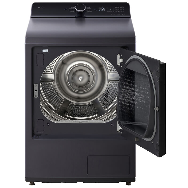 LG 27 in. 7.3 cu. ft. Smart Ventless Electric Dryer with Heat Pump & Sensor Dry - Matte Black, Matte Black, hires